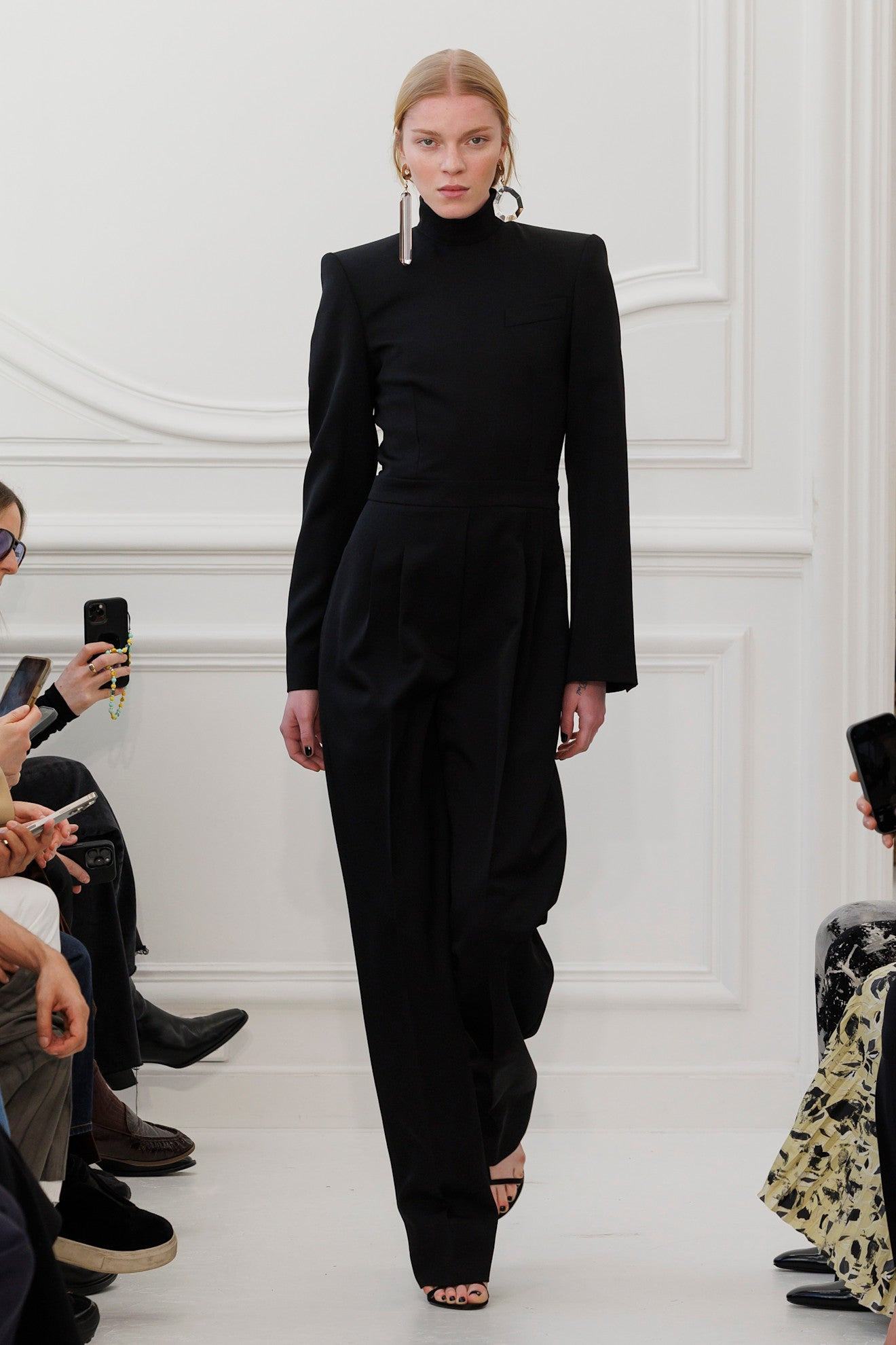 Slashed Double Pleat Pants In Wool - 5