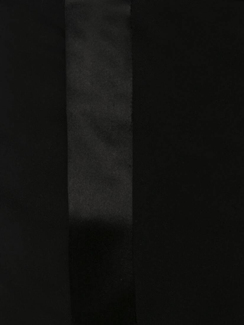 Wool Gabardine Cigarette Pants in Black - 6