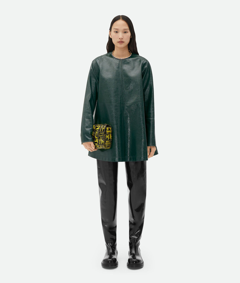 Shiny Leather Mini Dress 1