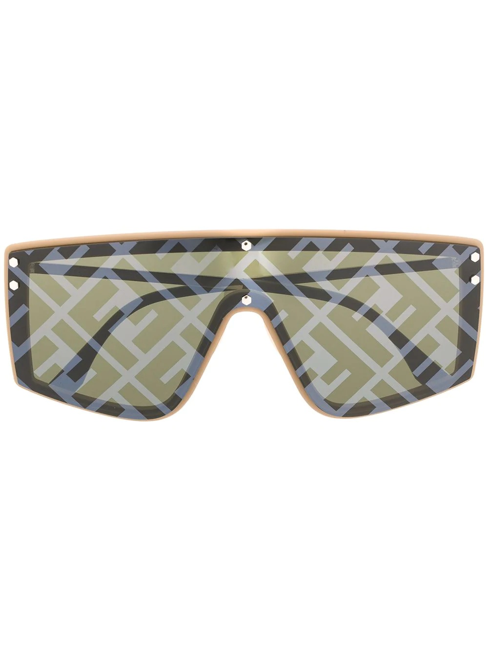 monogram print sunglasses - 1