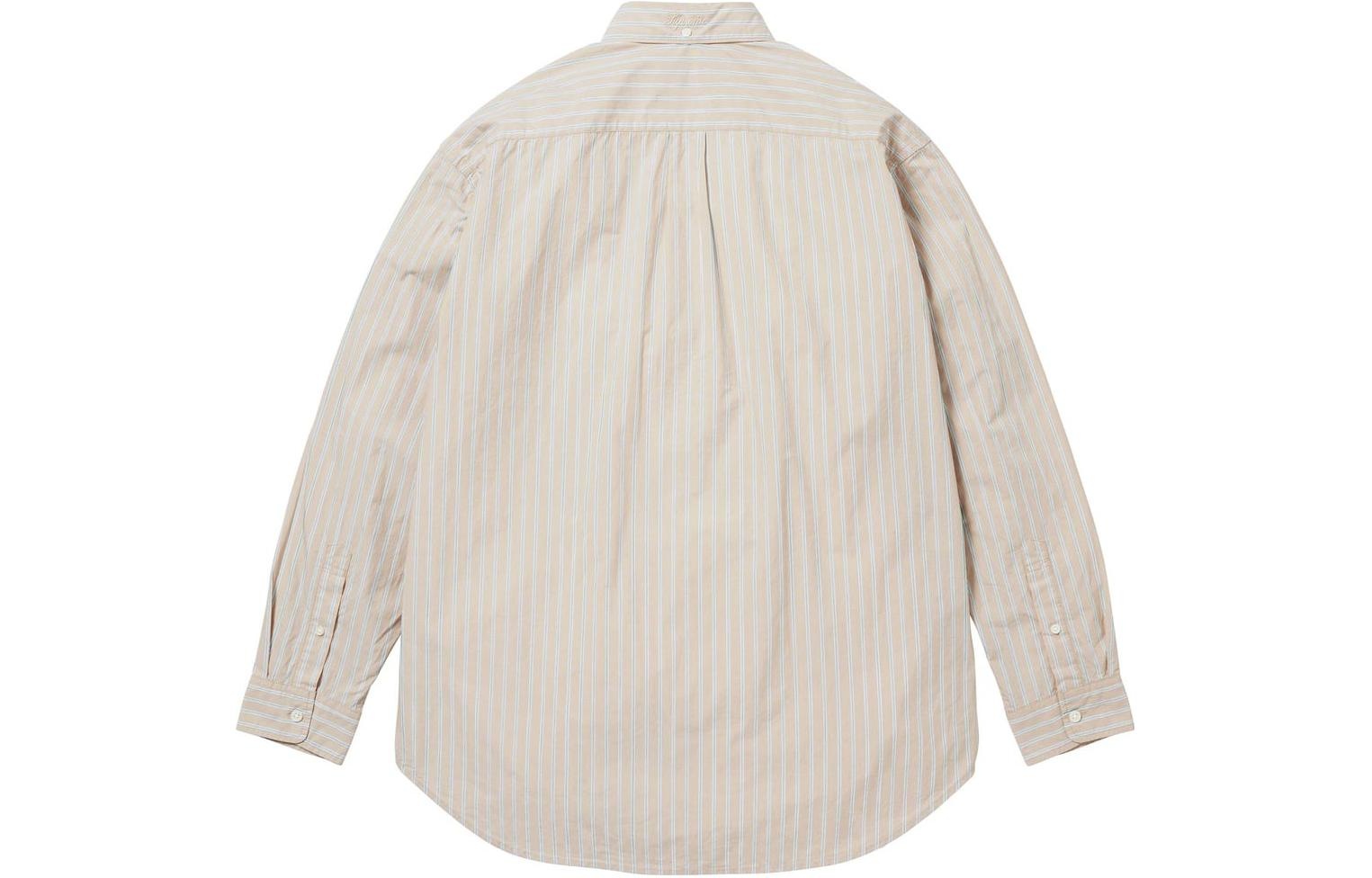 Supreme FW23 Week5 Loose Fit Stripe Shirt 'Beige' SUP-FW23-101 - 3