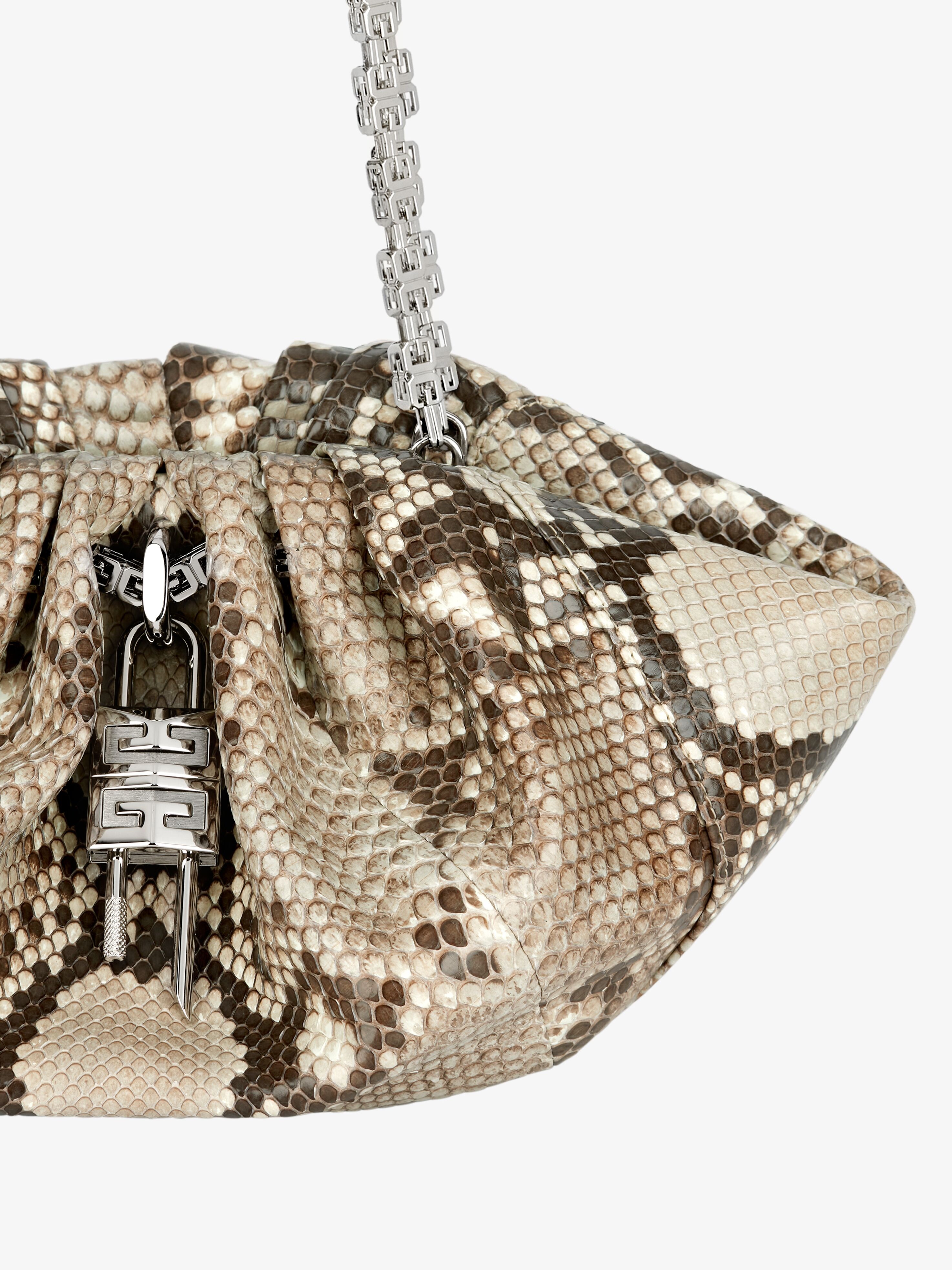SMALL KENNY BAG IN PYTHON - 6