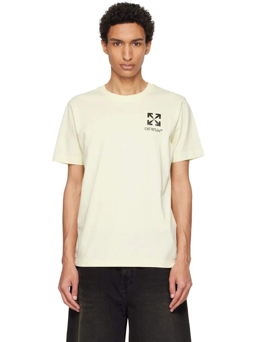 Yellow Small Arrow Slim T-shirt - 1