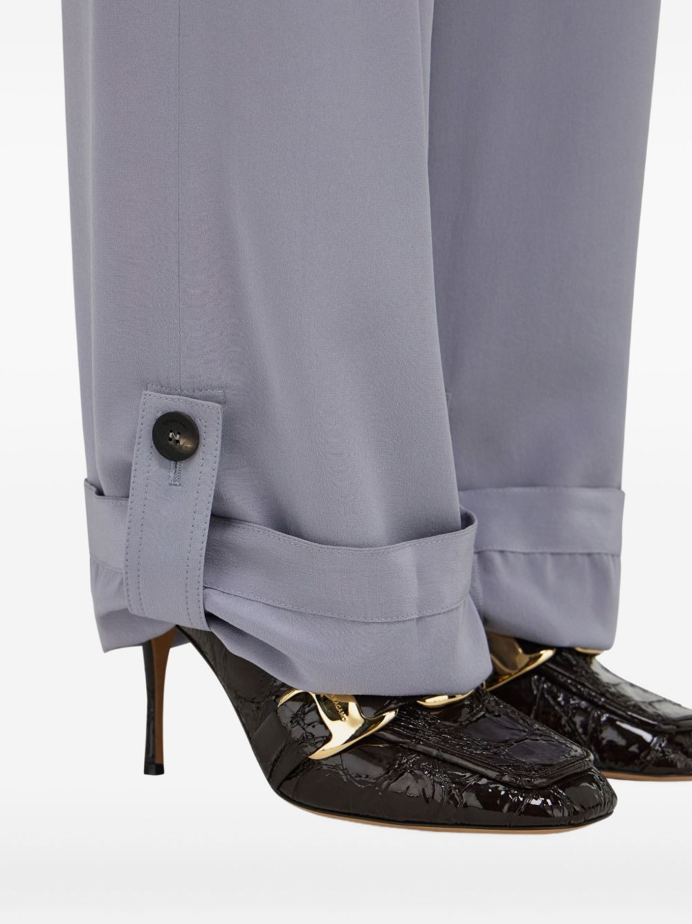cargo pocket cuffed trousers - 5