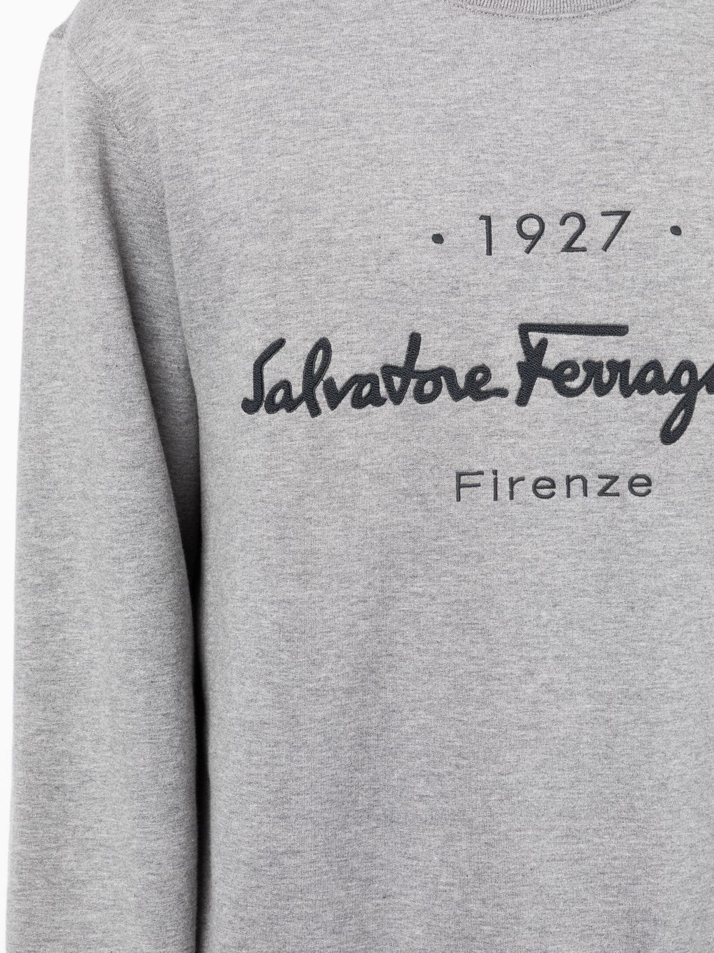 embroidered-logo sweatshirt - 5