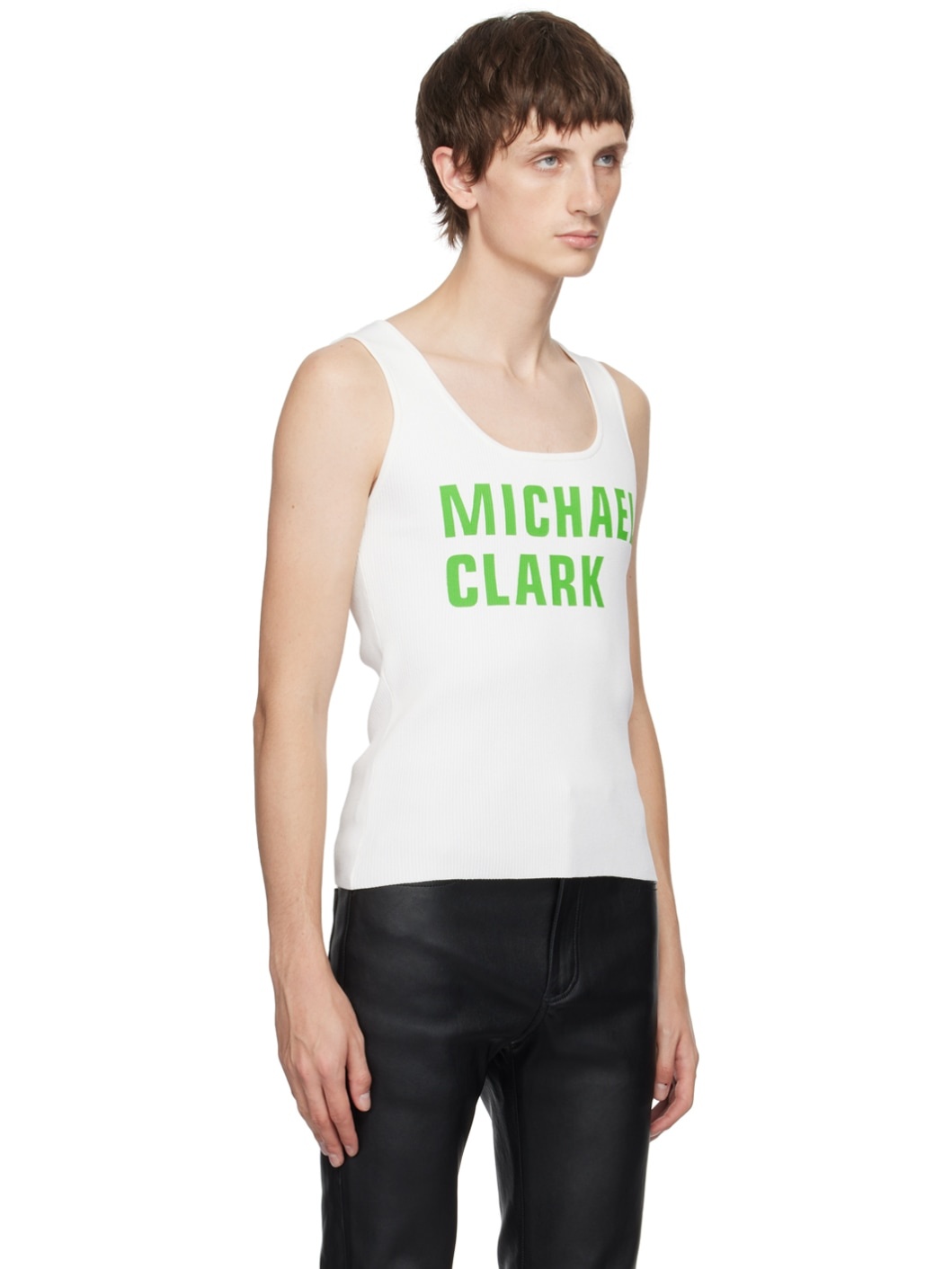 White Michael Clark Edition Tank Top - 2