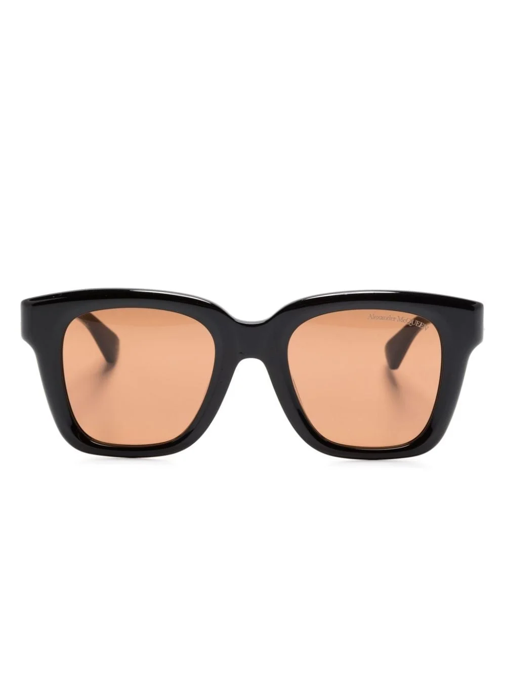 skull-appliqué square-frame sunglasses - 1