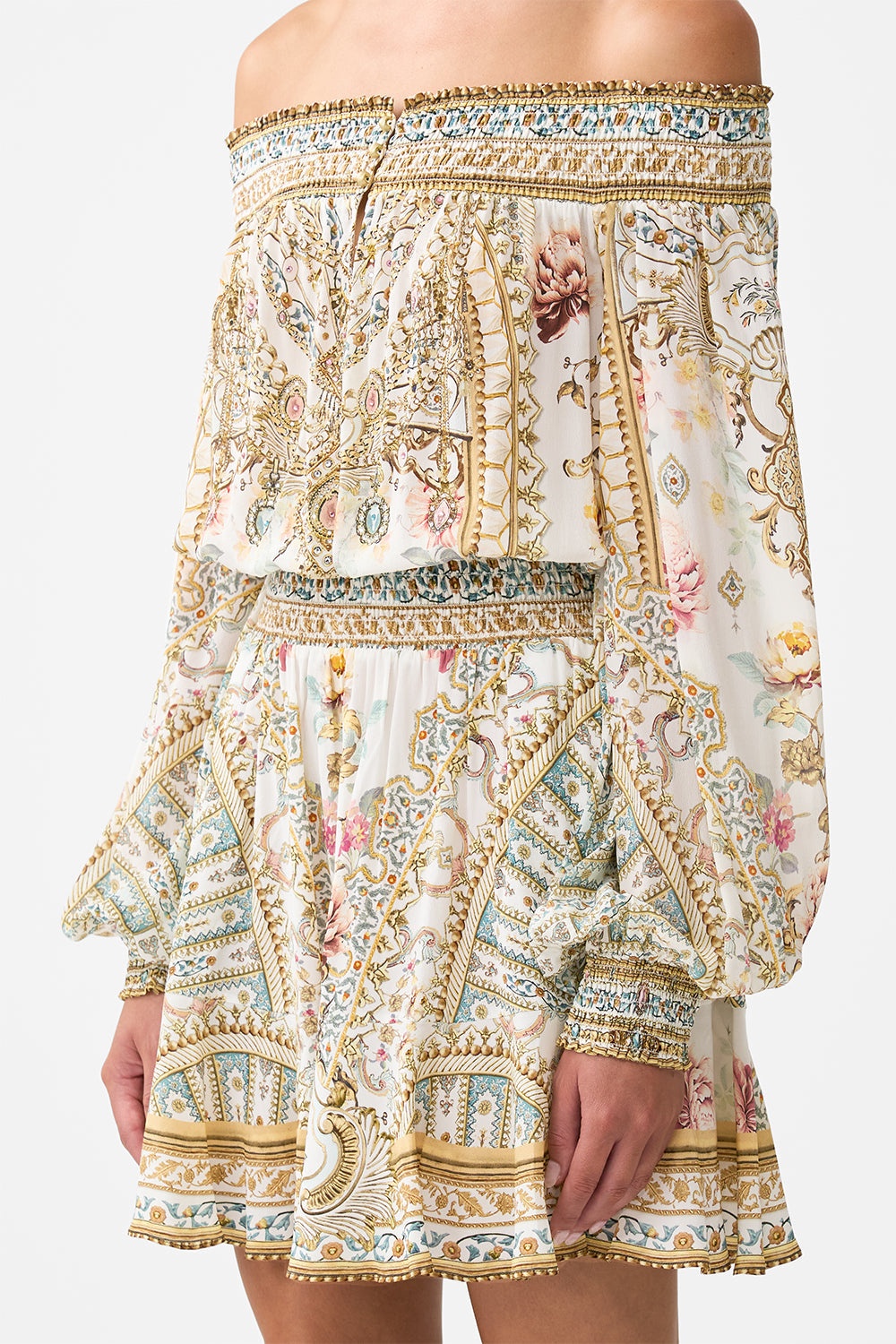 OFF SHOULDER SHORT DRESS - 5
