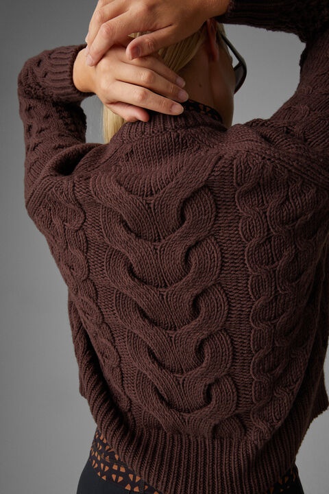 Natalie Knitted pullover in Brown - 5