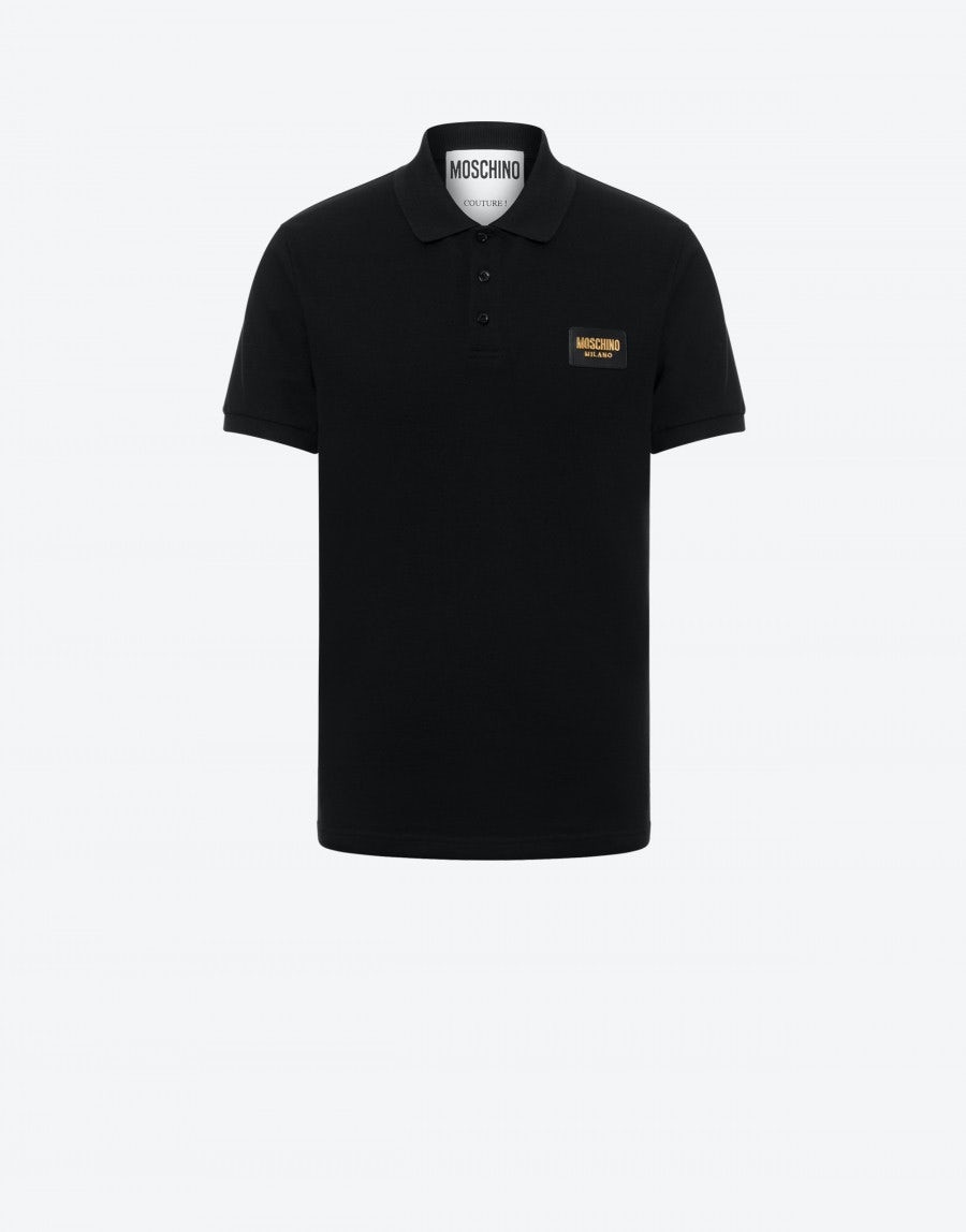 MOSCHINO LABEL PIQUET POLO-SHIRT - 1