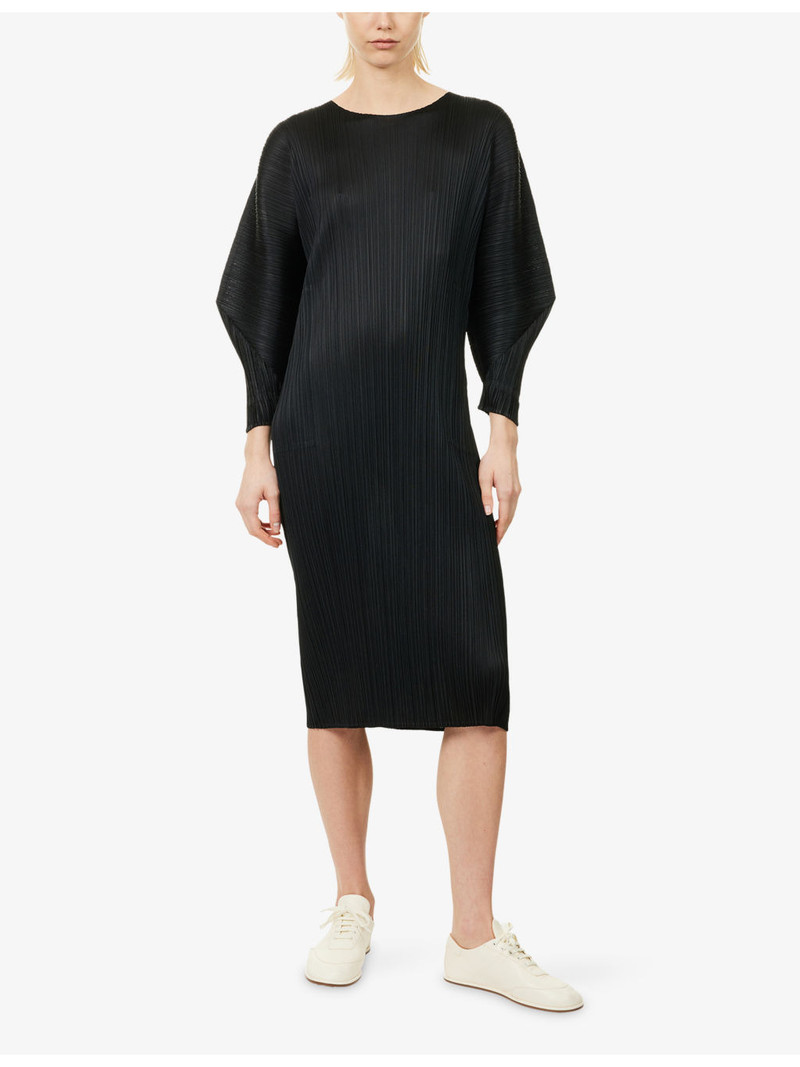 Pleats Please Issey Miyake Skyline Pleats Knitted Midi Dress outlook