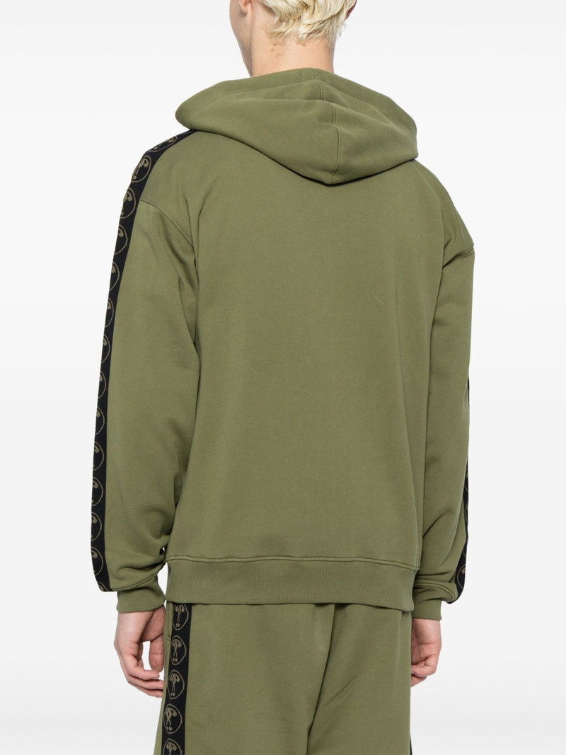 logo-print zip-up organic cotton hoodie 4