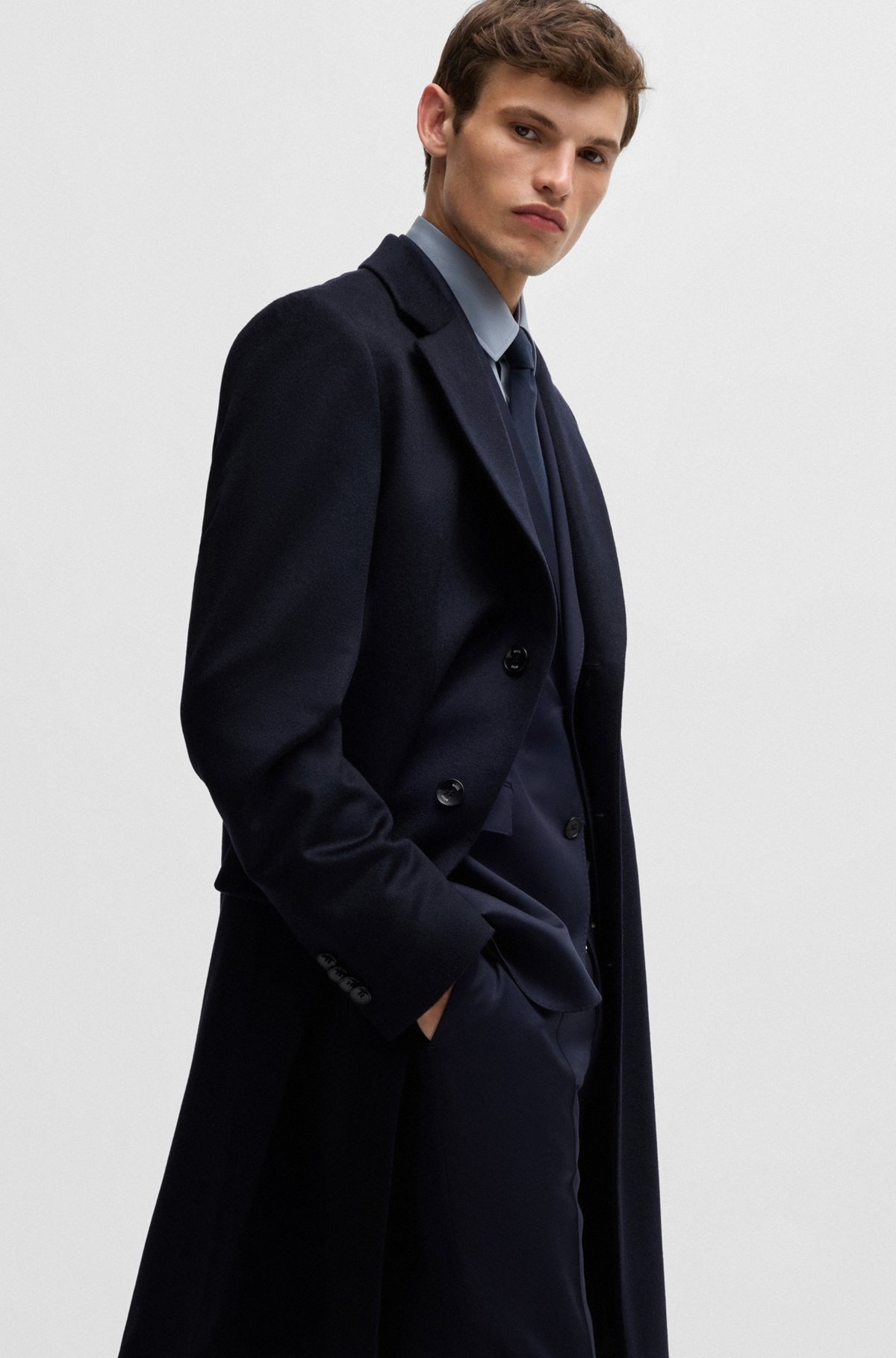 SLIM-FIT COAT IN CASHMERE - 6