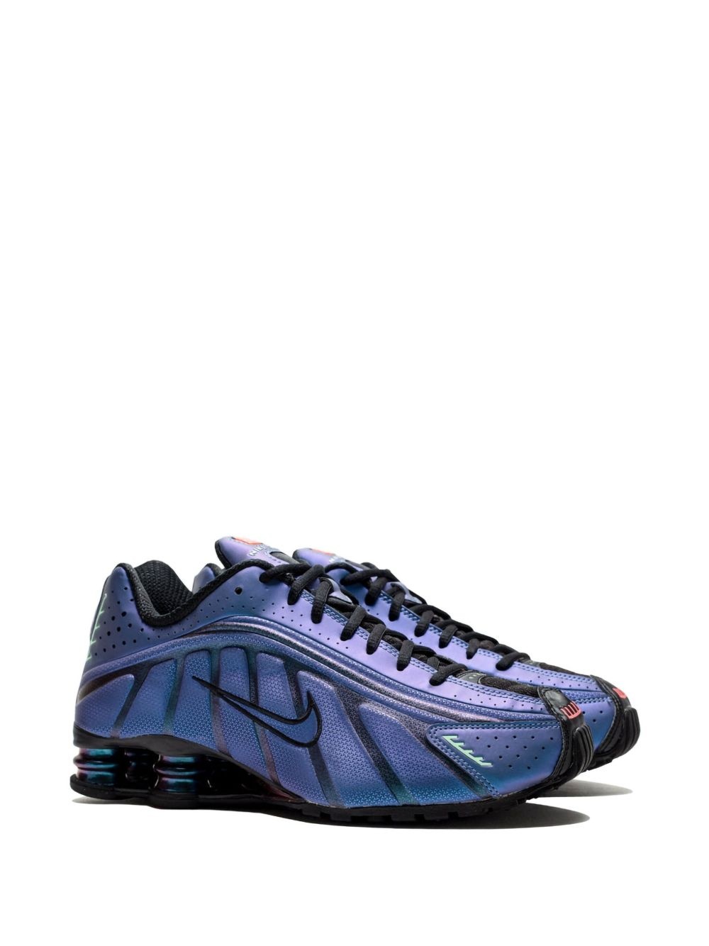 Shox R4 "Iridescent/Black" cleets - 2