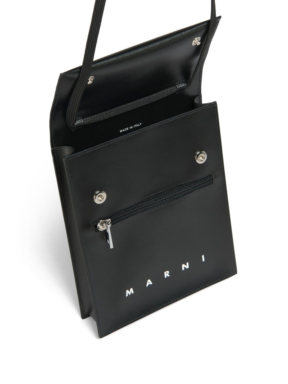 logo-print press-stud fastening shoulder bag - 5