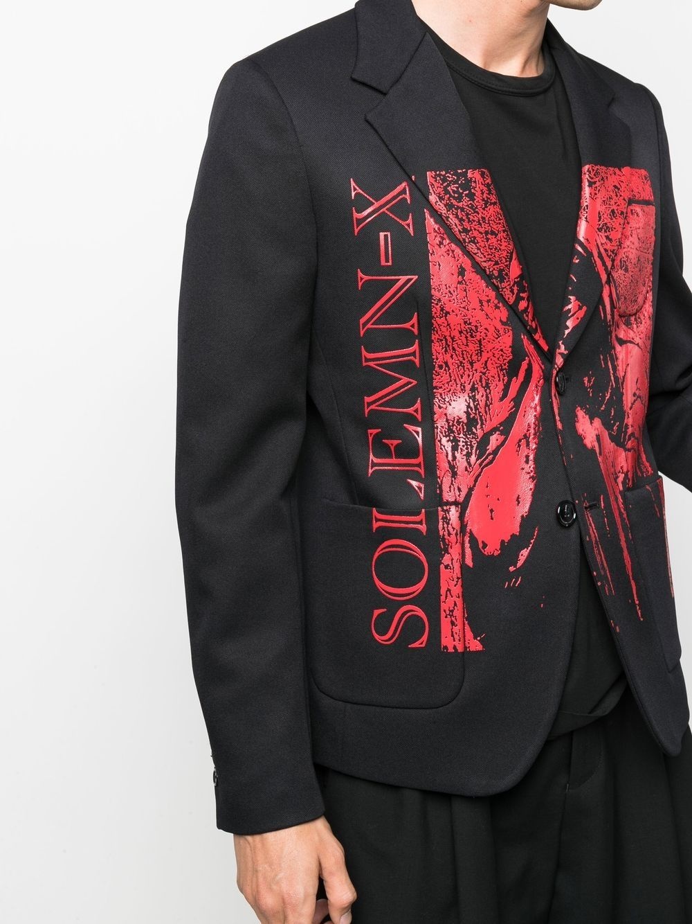 Solemn-X printed blazer - 5