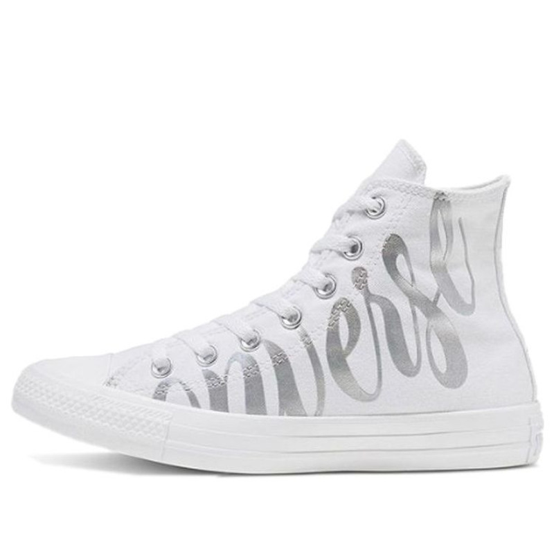 (WMNS) Converse Chuck Taylor All Star Iridescent Star High Top White 566176C - 1