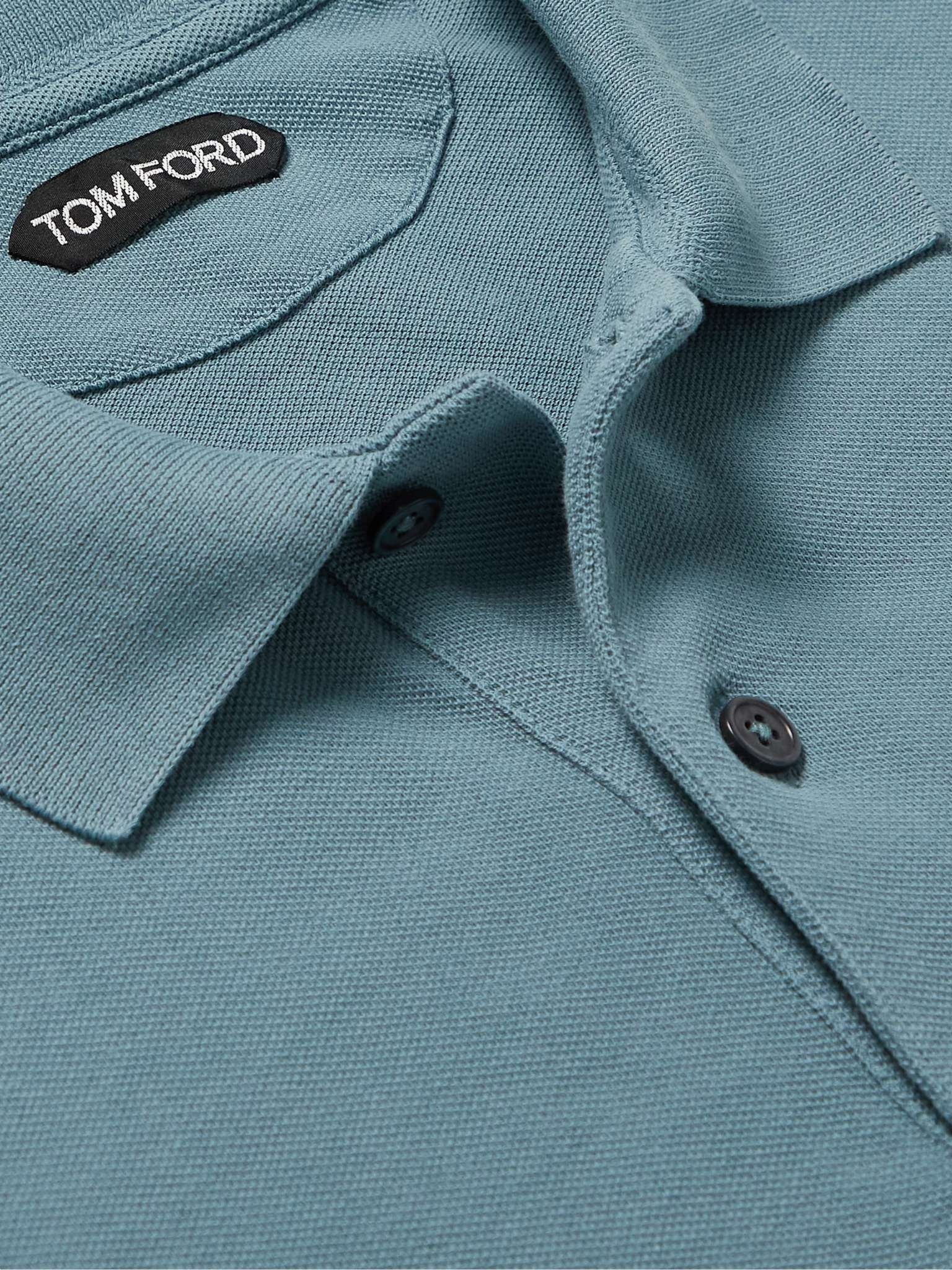 Garment-Dyed Cotton-Piqué Polo Shirt - 5