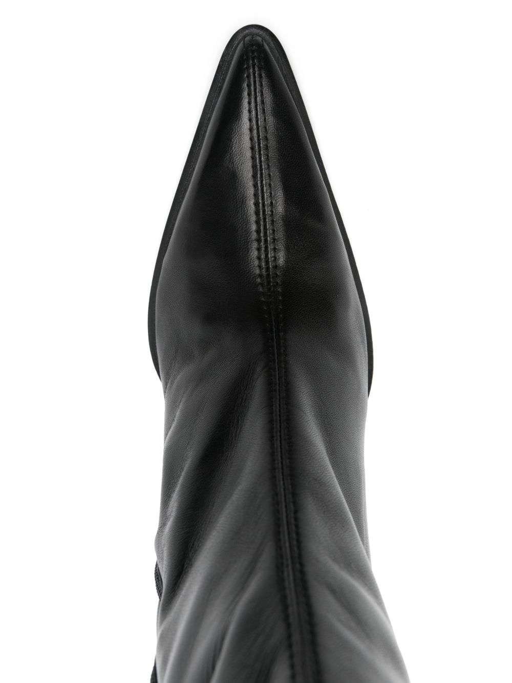 70mm leather boots - 4