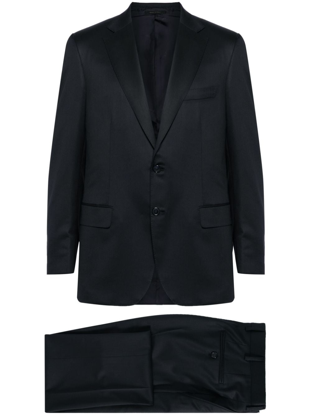 single-breasted wool suit - 1