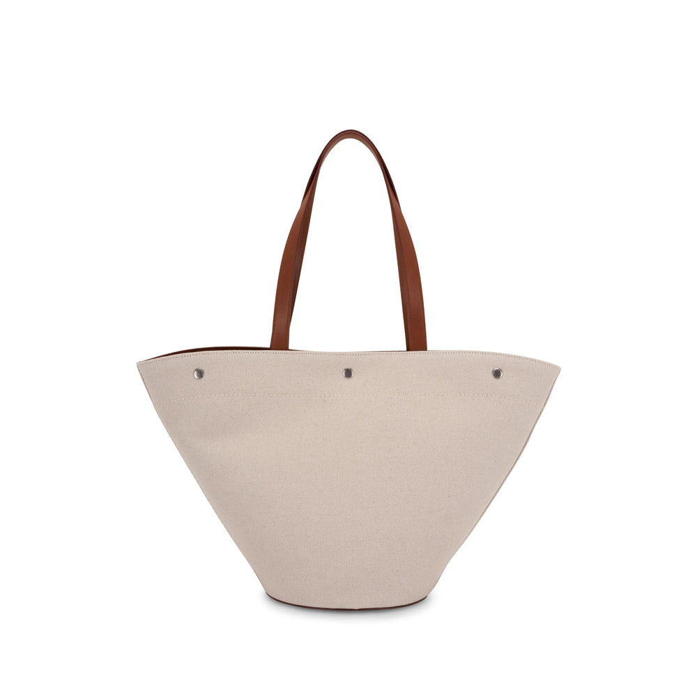 Saint Laurent Neutrals Tote Bags Women - 5