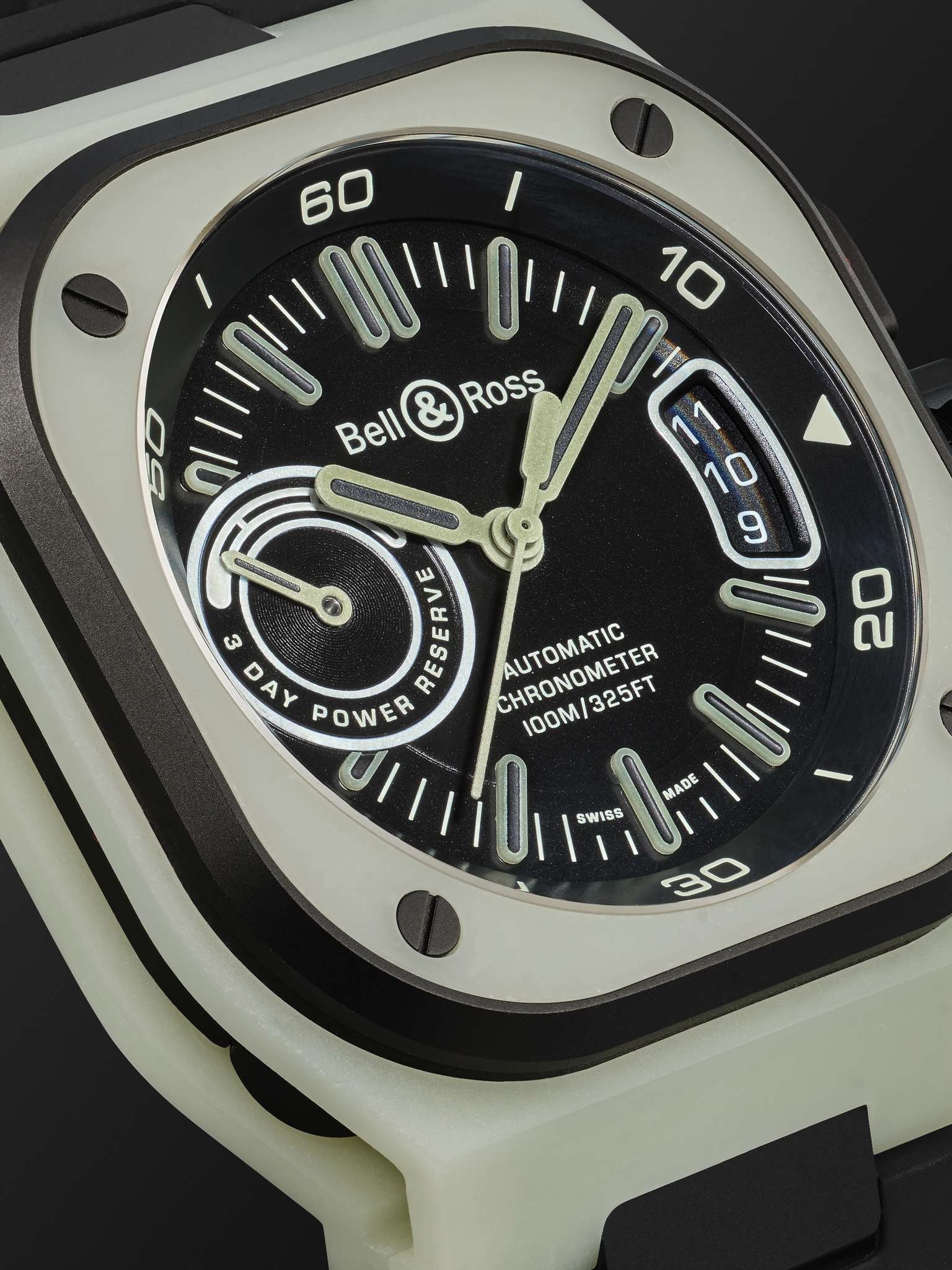 BR-X5 Limited Edition Automatic 41mm Titanium, Fibreglass and Rubber Watch, Ref. No. RX5R-LUM_TC/SRB - 6