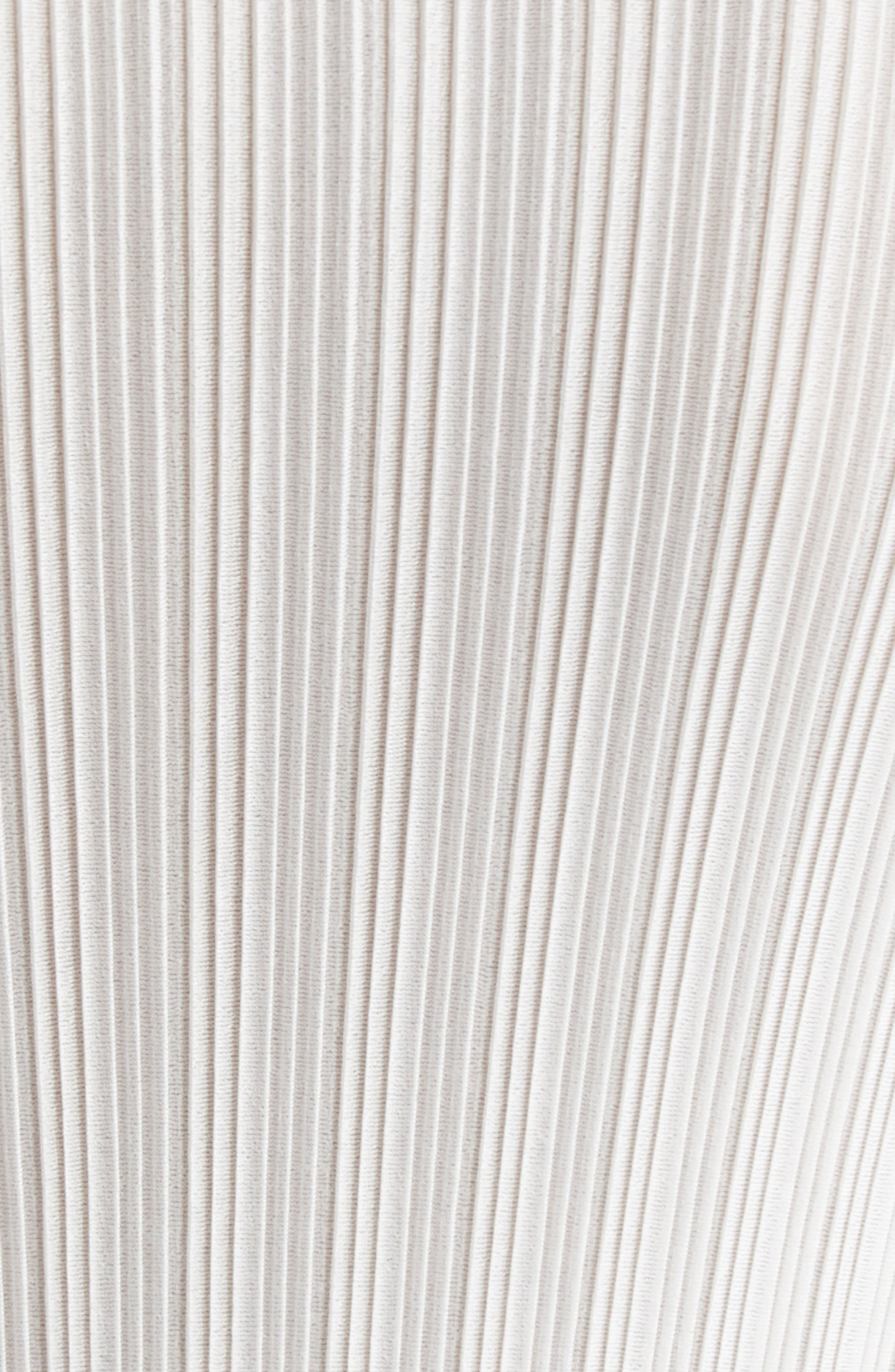 Pleats Please Issey Miyake Pleated Long Sleeve Turtleneck in White at Nordstrom - 6