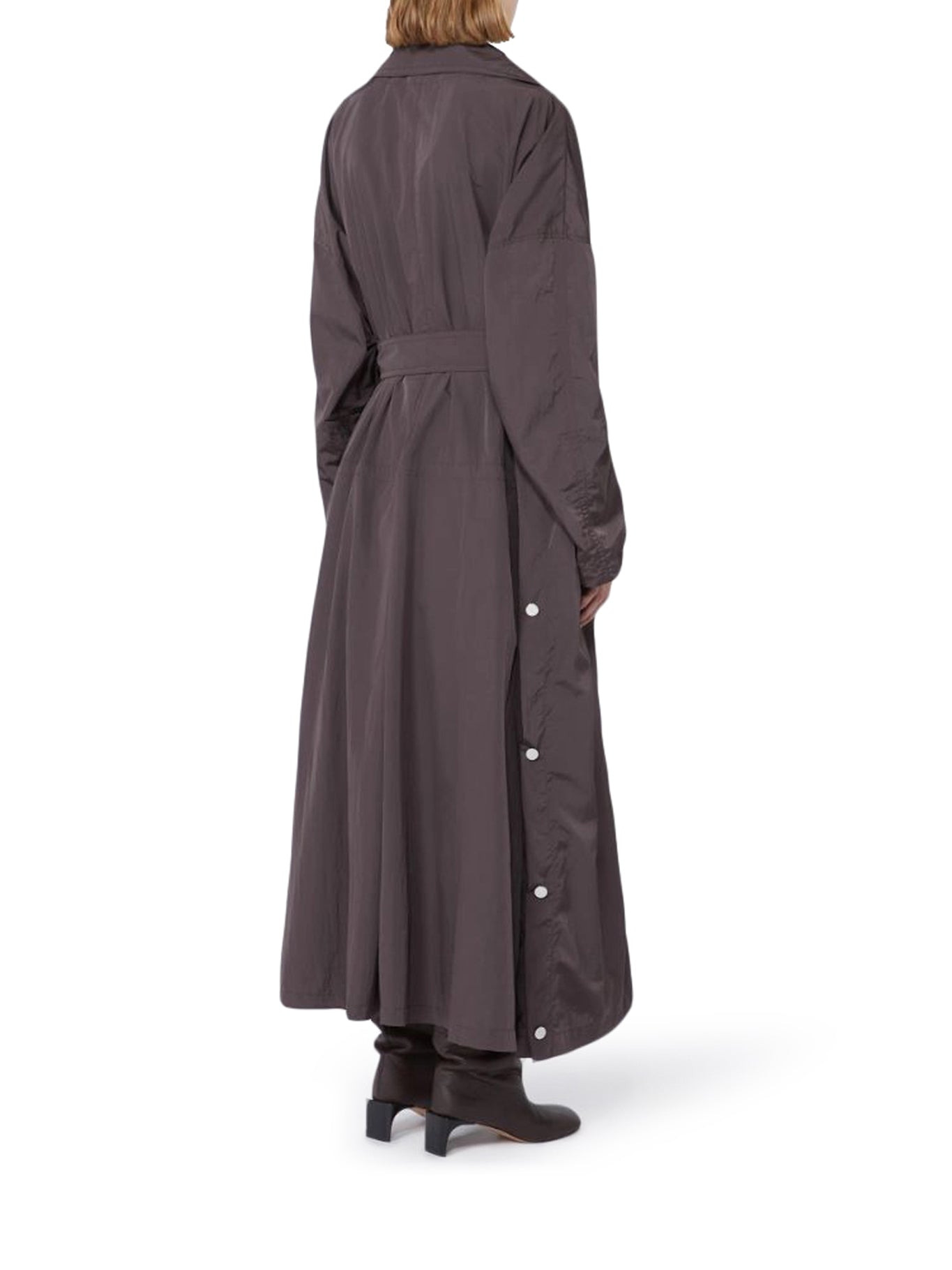 OVERSIZED TAFFETA TRENCH COAT WITH BARBA - 4