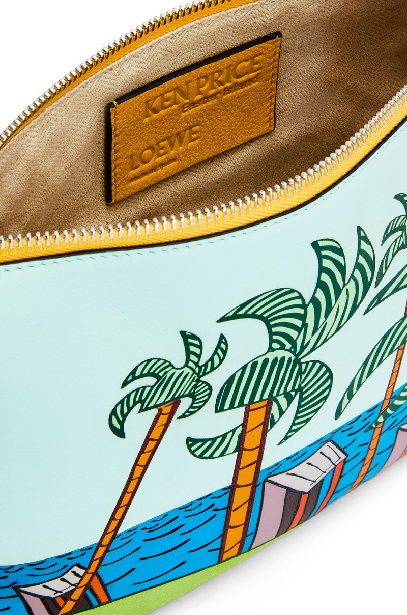 Easter Island Oblong Pouch in classic calfskin 6