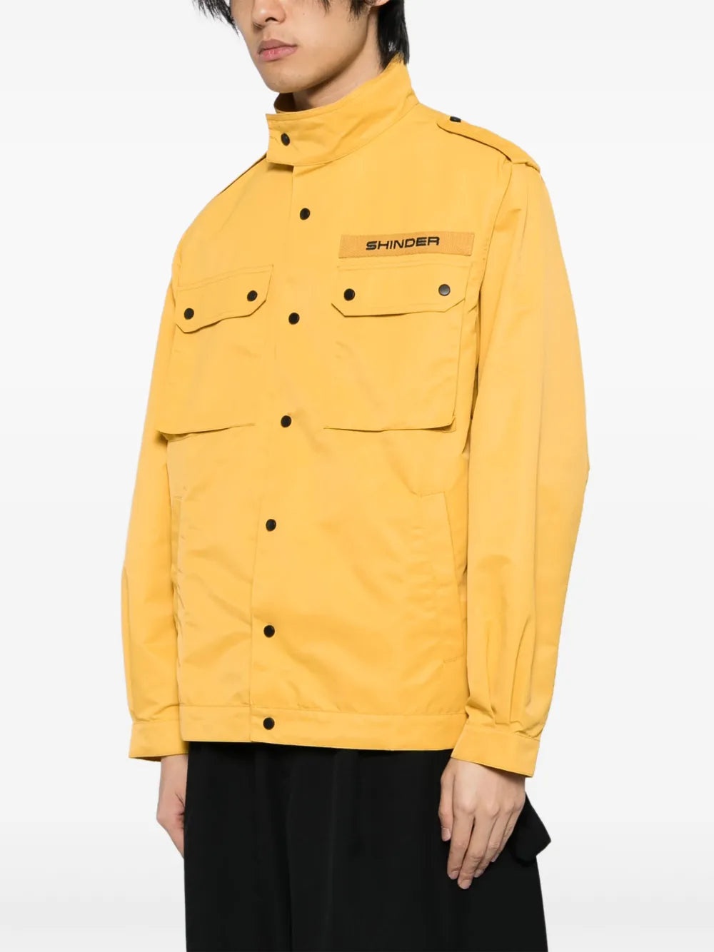 LOGO-PRINT NYLON JACKET - 3