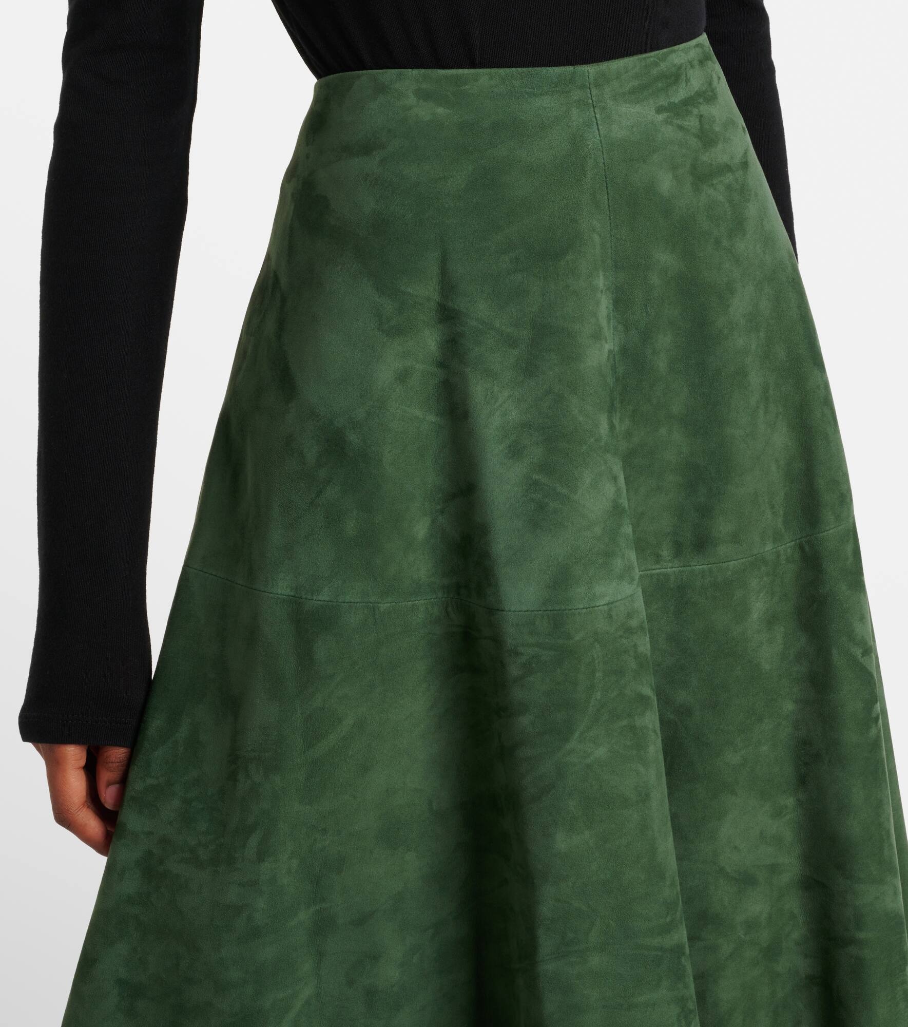 Varda suede midi skirt - 4