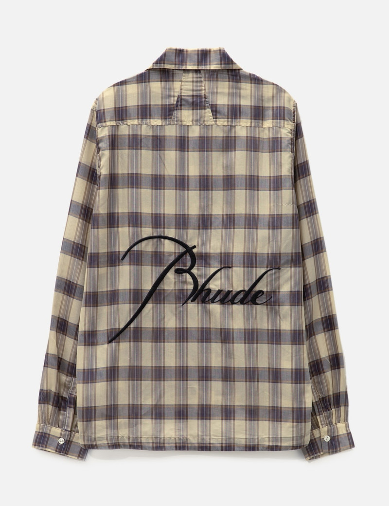 SHEER PLAID BUTTON DOWN 2