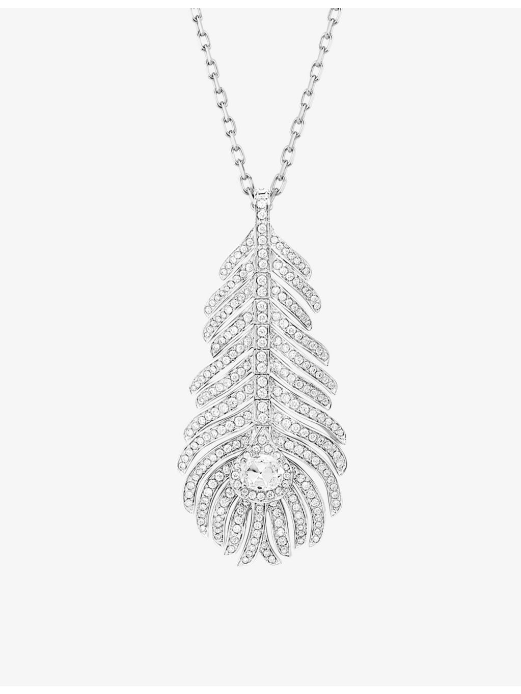 Plume de Paon 18ct white-gold and 1.34ct diamond necklace - 3