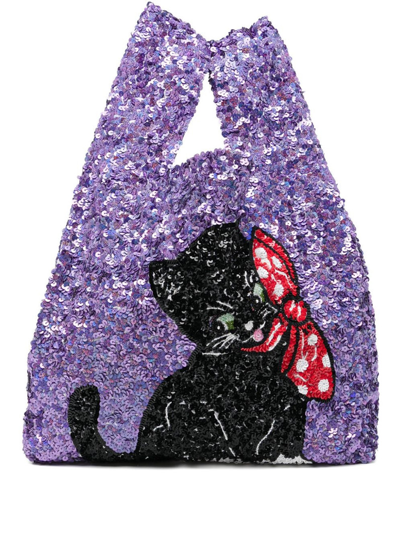sequin-embellished tote bag 1