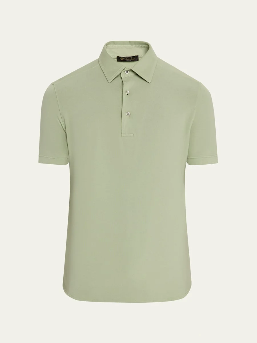 Men's Cotton Pique Polo Shirt - 1