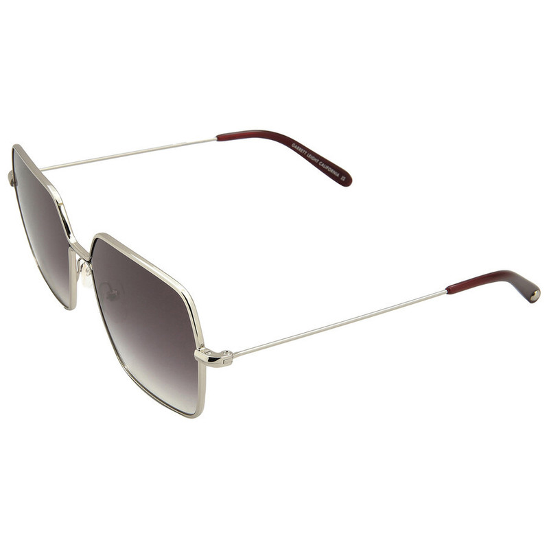 Garrett Leight MEADOW SUN Waning Moon Gradient Square Ladies Sunglasses 4067 SV-BAR/WMNG 56 5