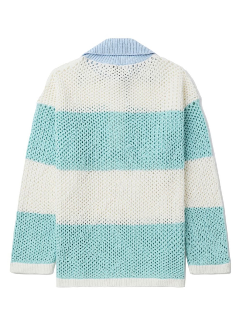 three-tone cotton polo collar 6