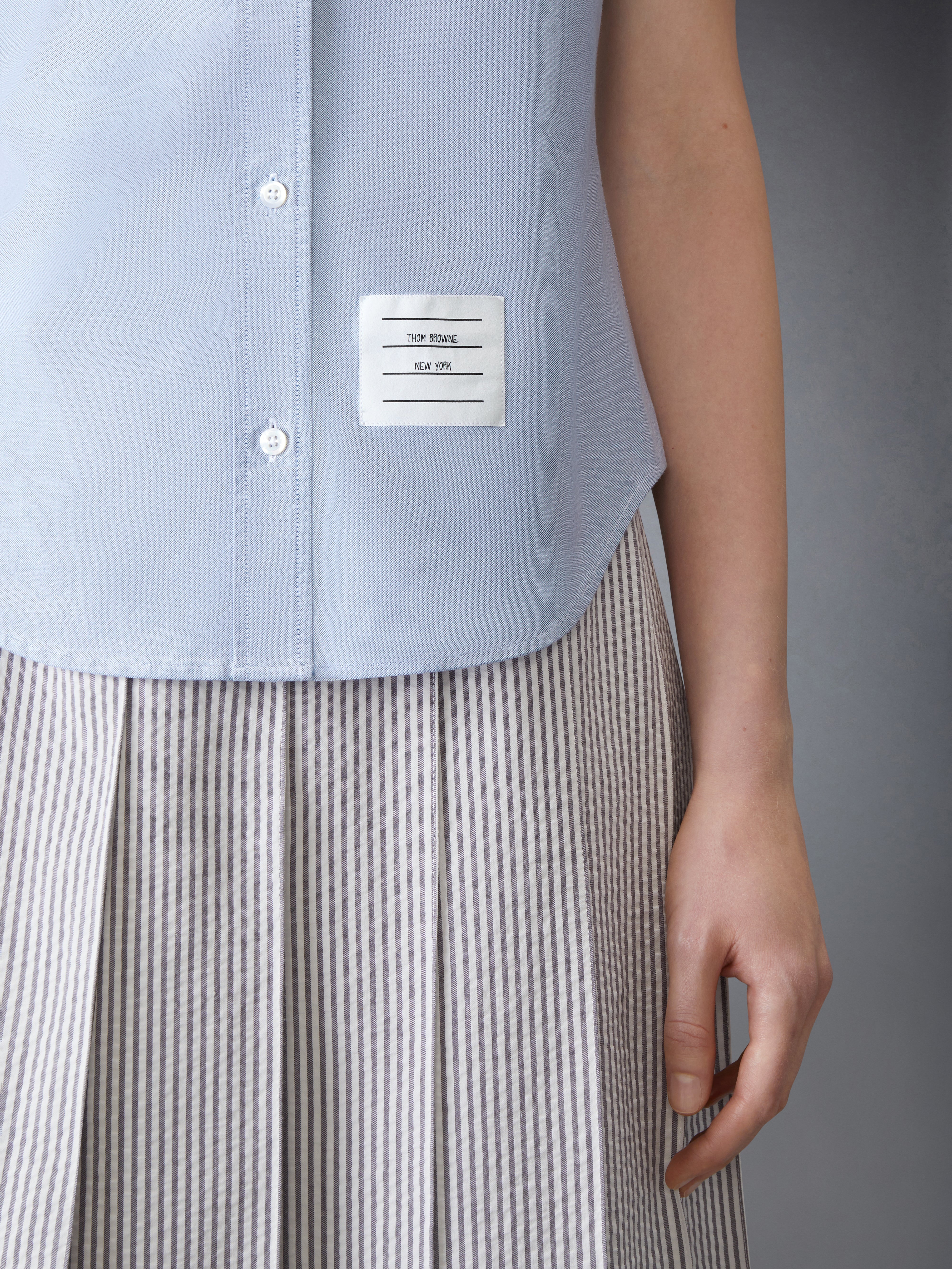 OXFORD ROUND COLLAR SHORT SLEEVE SHIRT - 7