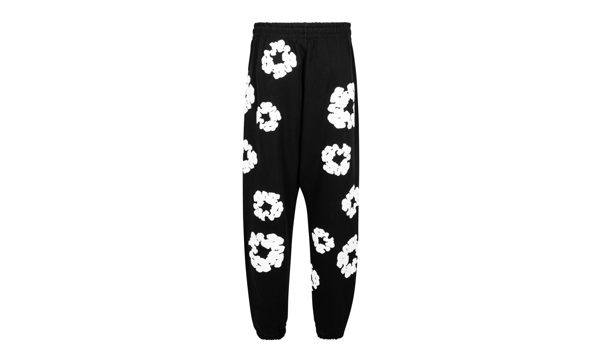 Cotton Wreath Sweatpants "Black" - 3
