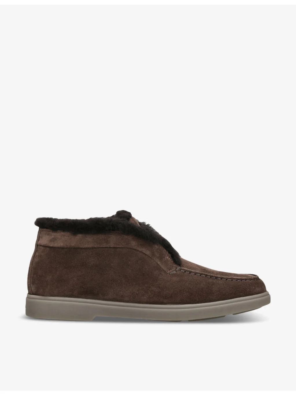 Fortune embossed-branded suede ankle boots - 1