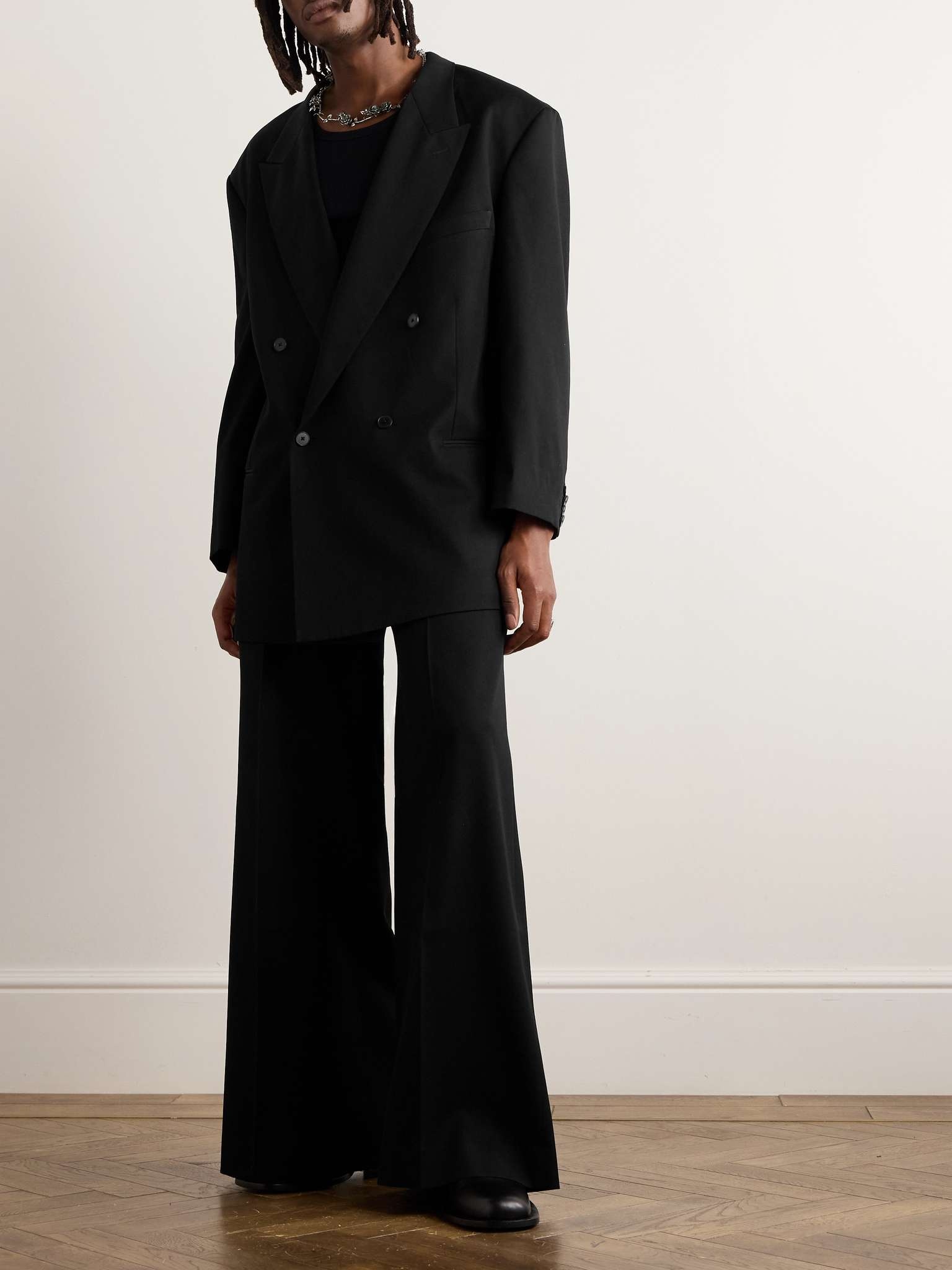 Boiler Room Oversized Double-Breasted Wool-Gabardine Blazer - 2