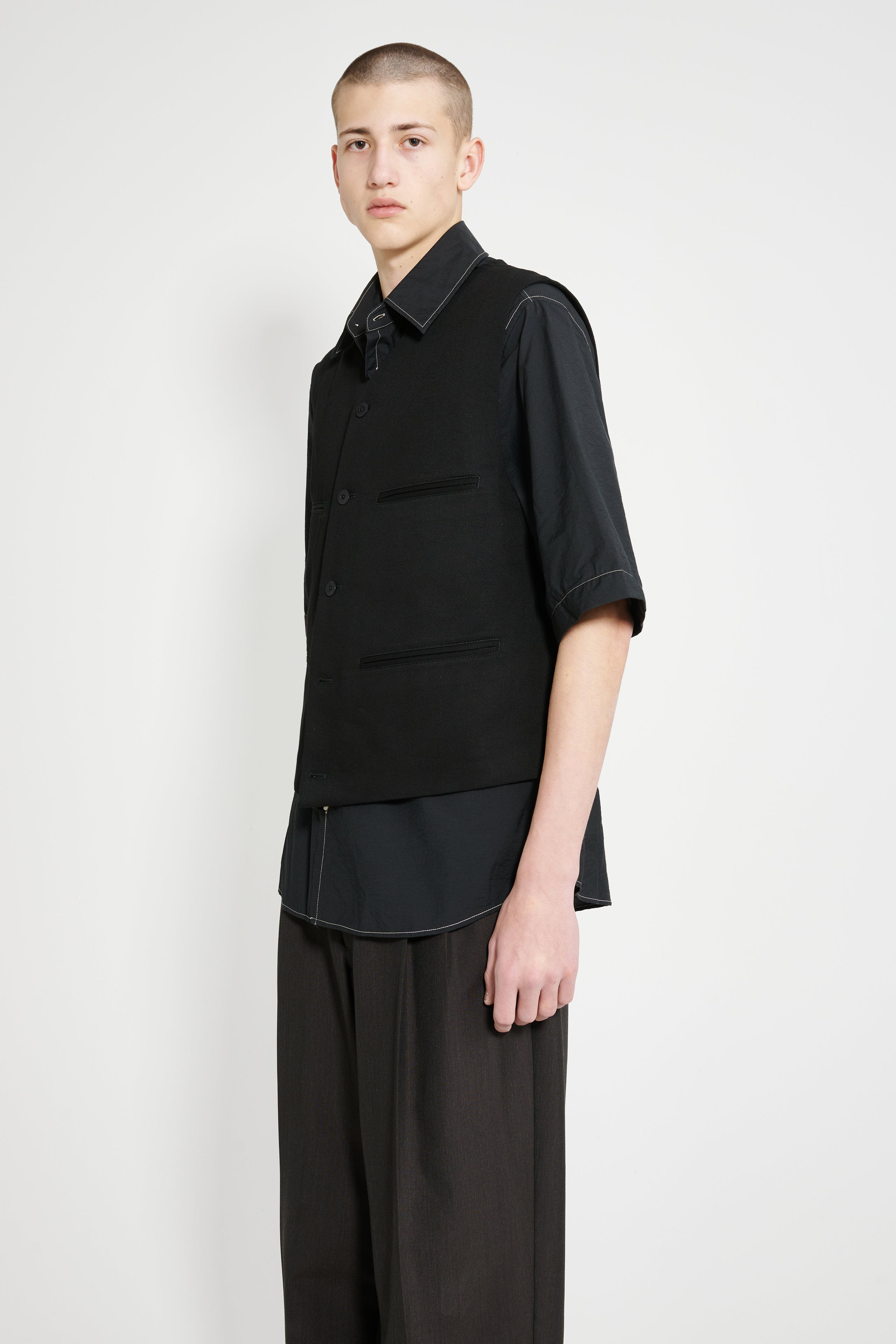 LEMAIRE WAISTCOAT BLACK - 2