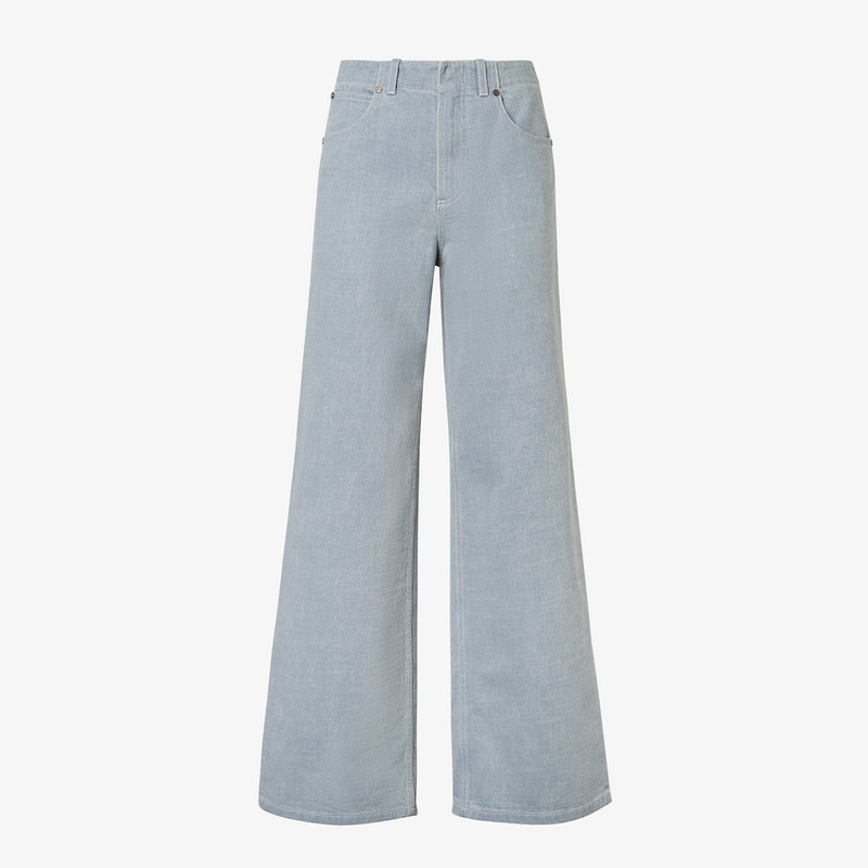 Long Jeans Light gray denim pants 1