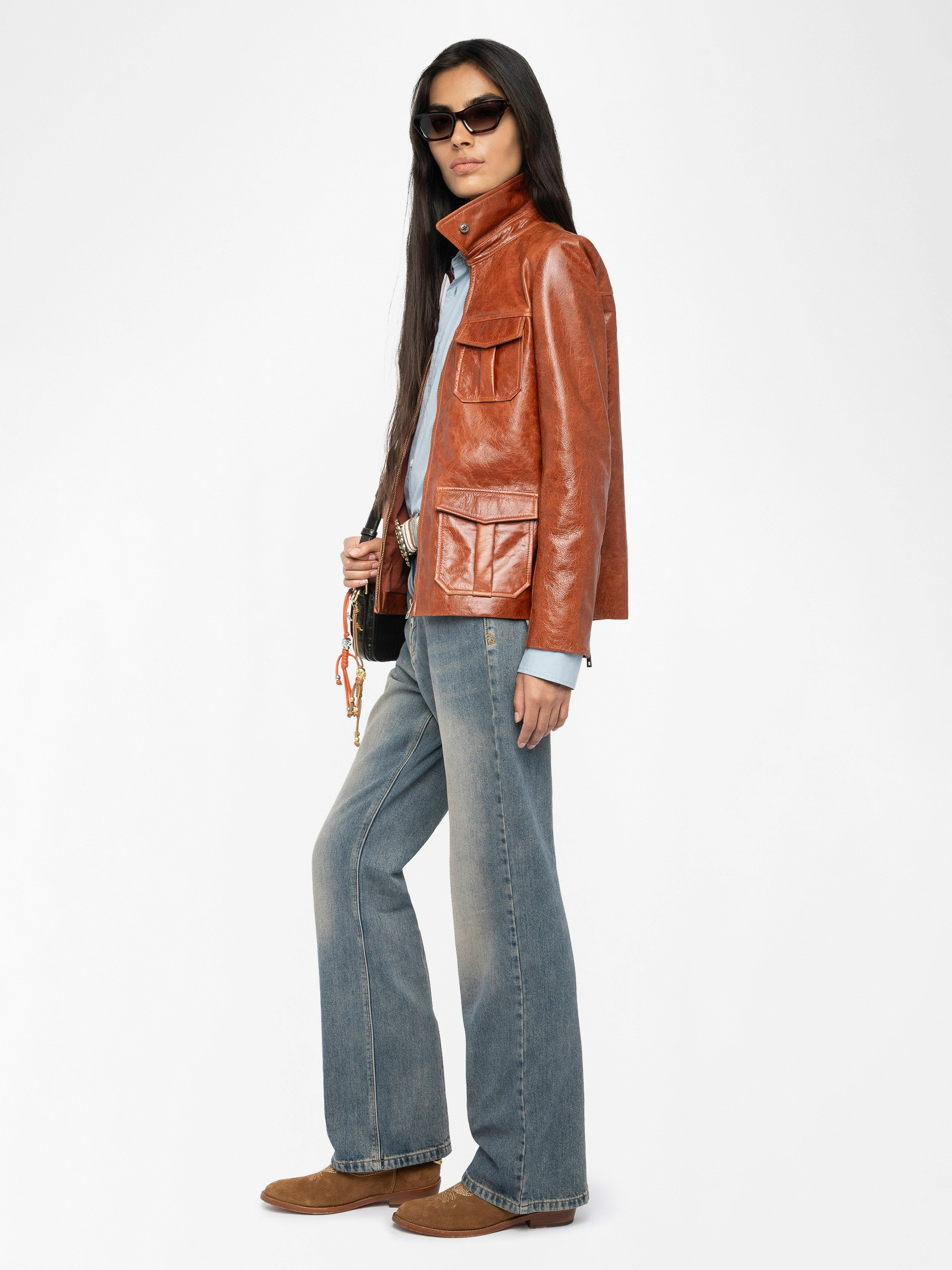 Lienna Leather Jacket - 6