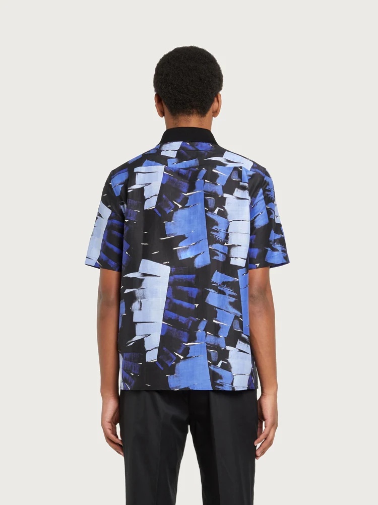 PALM PRINT BOXY FIT SHIRT - 3