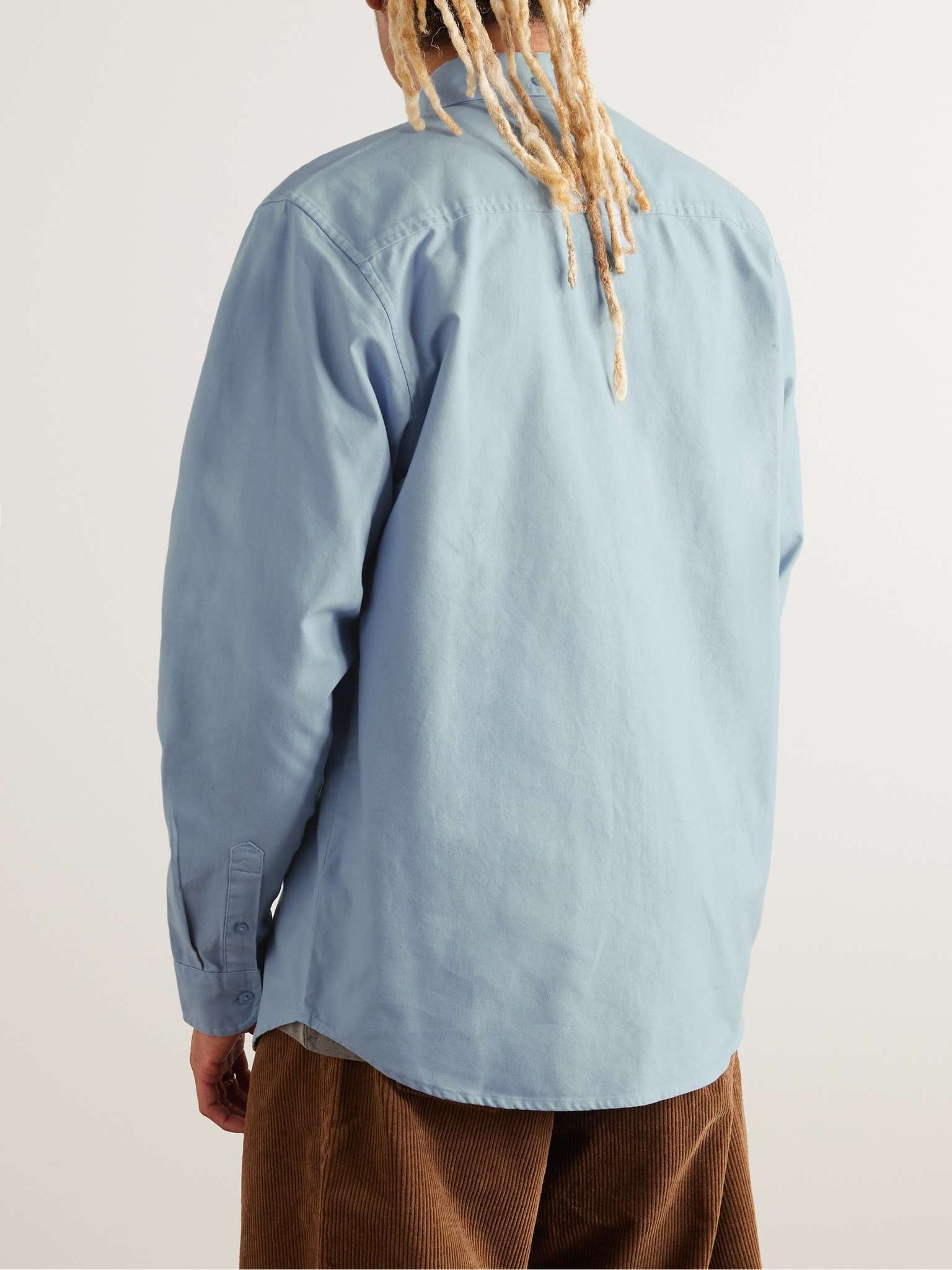 Bolton Button-Down Collar Logo-Embroidered Cotton Oxford Shirt - 3