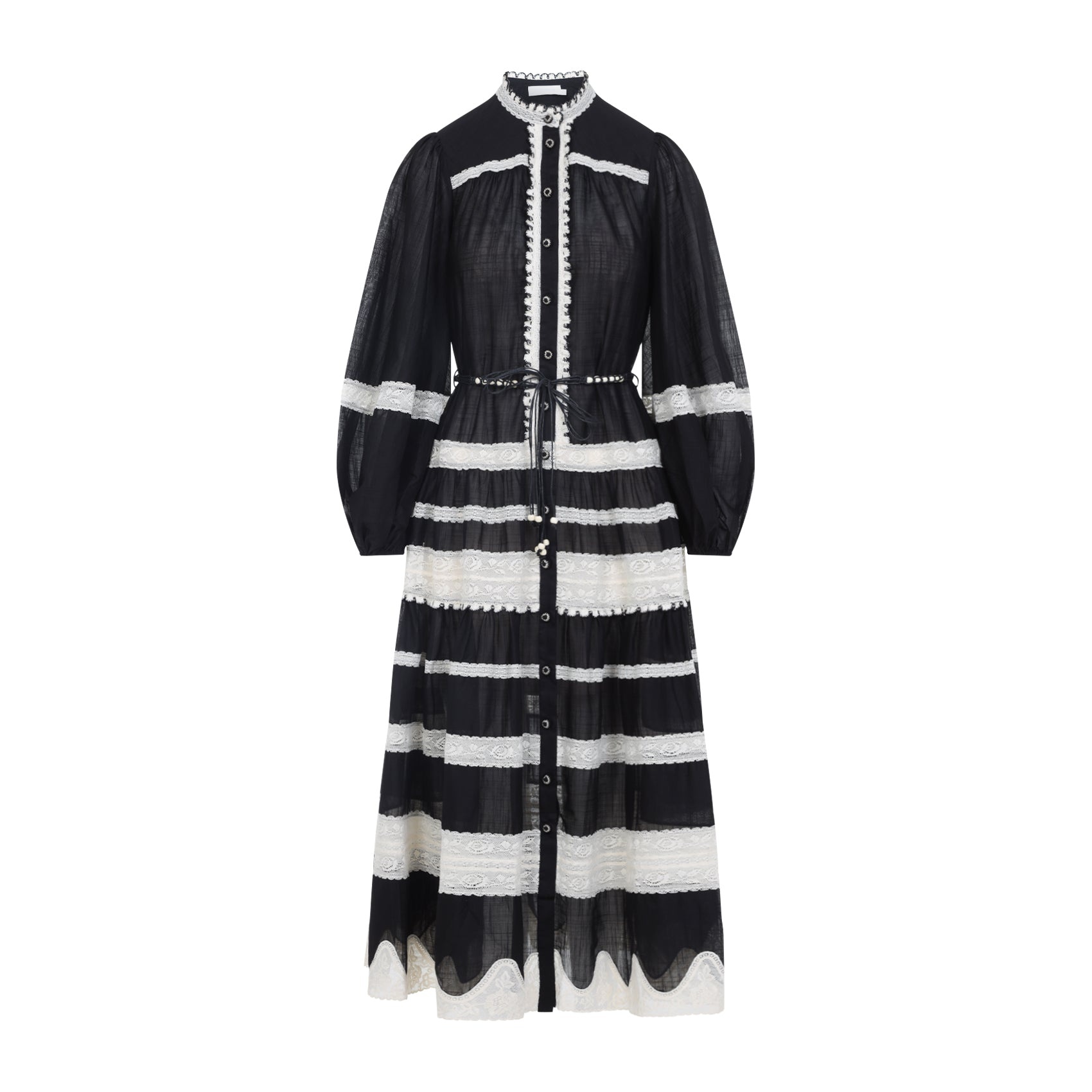 Zimmermann Rhiannon Lace Midi Dress Women - 1