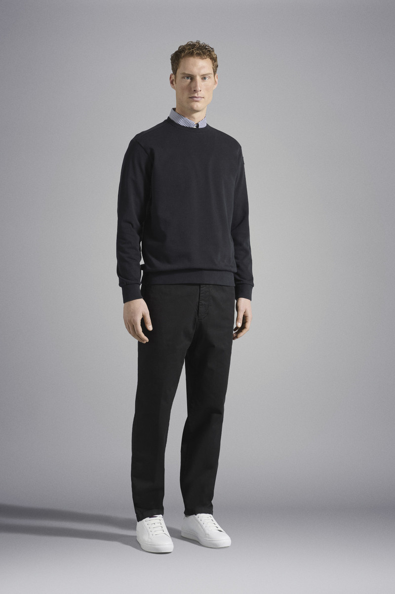 Paul & Shark COTTON SWEATSHIRT WITH ICONIC BADGE outlook