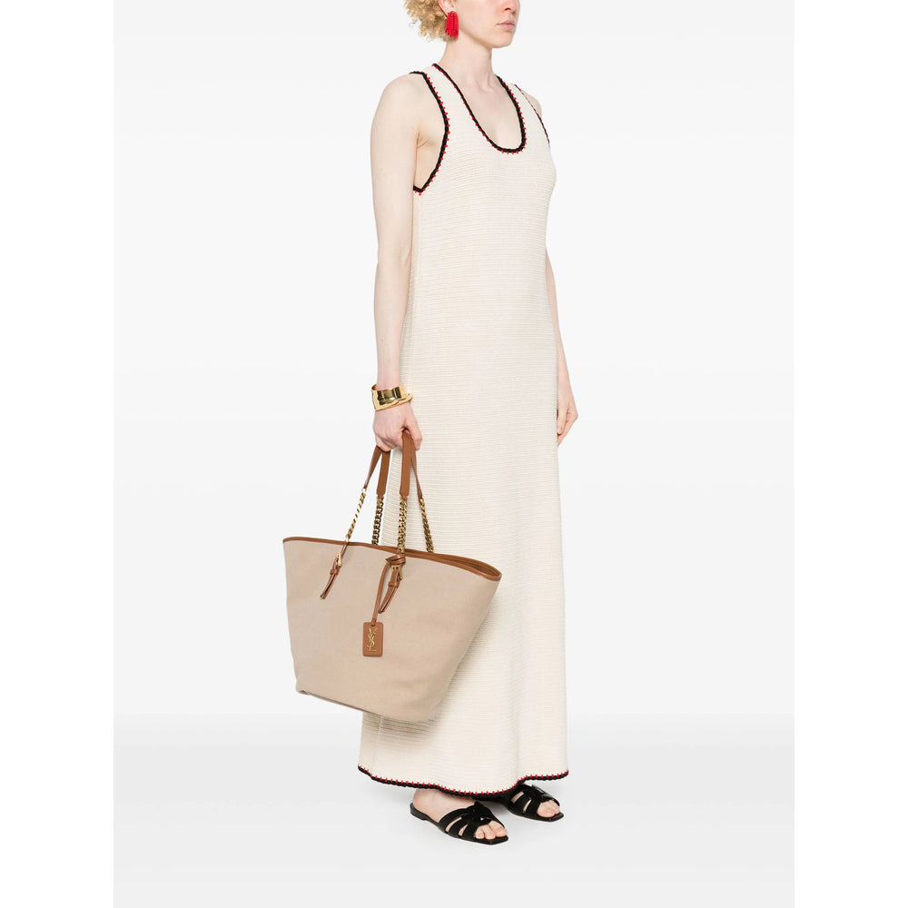 Saint Laurent Neutrals Tote Bags Women - 4