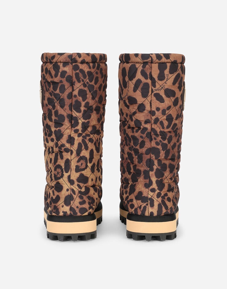 Leopard-print nylon city boots - 3